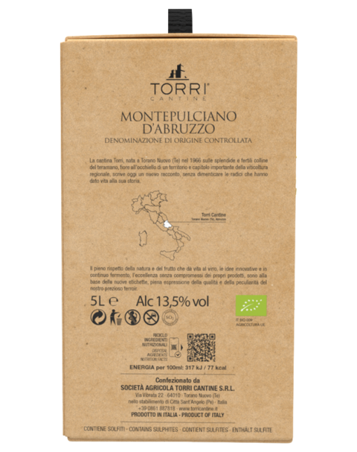 5L Boxed Wine Montepulciano d’Abruzzo DOC Organic Red - Image 3